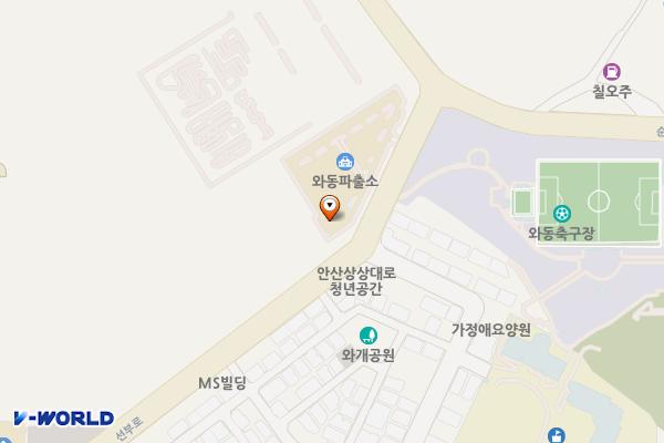 와동파출소 화장실 위치 지도 — 경기도 안산시 단원구 선부로323