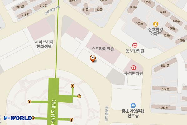 진주프라자 위치 지도 — 경기도 안산시 단원구 선부광장로 37