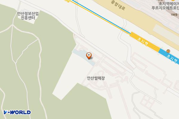 백운공원 화장실 위치 지도 — 경기도 안산시 단원구 동산로 181