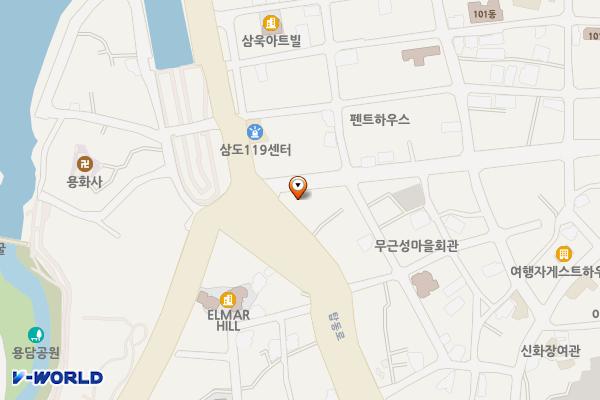 탑동로 111, 121-1 위치 지도 — 제주특별자치도 제주시 탑동로 111
