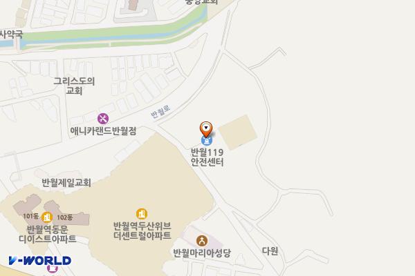 반월119안전센터 화장실 위치 지도 — 경기도 안산시 상록구 건지미길 48