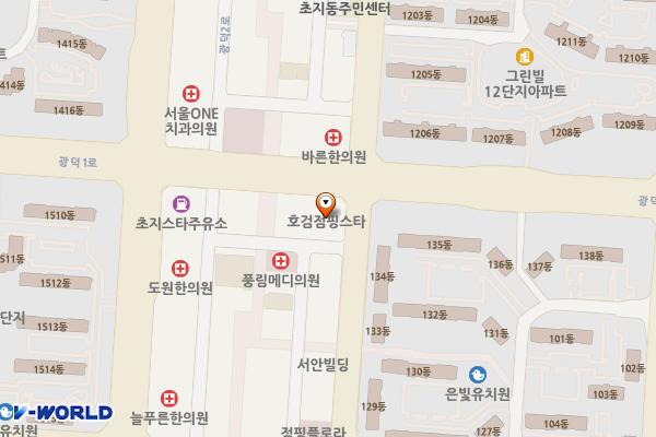 현대프라자 위치 지도 — 경기도 안산시 단원구 광덕1로 64