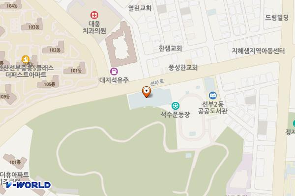 선부다목적체육관 화장실 위치 지도 — 경기도 안산시 단원구 선부로 96