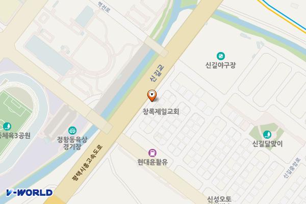 신길야구장 화장실 위치 지도 — 경기도 안산시 단원구 신길동 신길중앙로 8길
