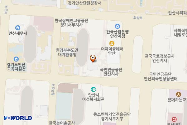 상하수도사업소 화장실 위치 지도 — 경기도 안산시 단원구 고잔로 27