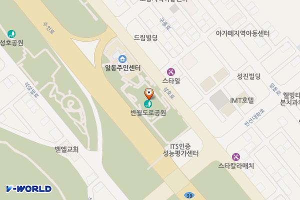 성호체육문화센터 화장실 위치 지도 — 경기도 안산시 상록구 성호로 43