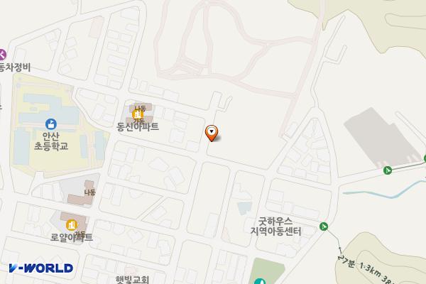 수암마을 전시관 화장실 위치 지도 — 경기도 안산시 상록구 원당골3길 34