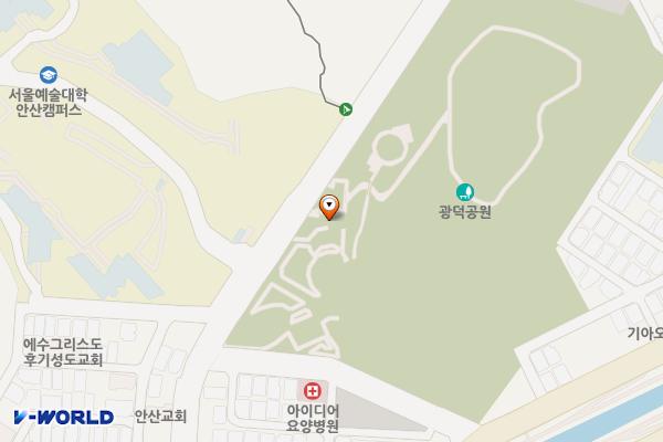 광덕공원 화장실 위치 지도 — 경기도 안산시 단원구 예술대학로 176