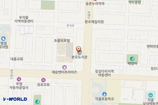본오도서관 화장실 위치 지도 — 경기도 안산시 상록구 각골로 49
