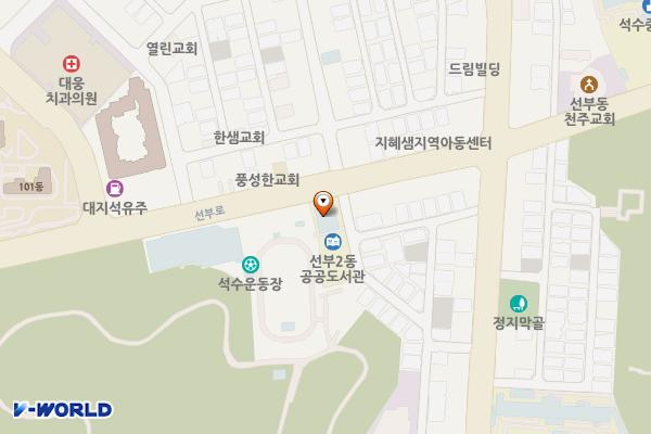 선부도서관 화장실 위치 지도 — 경기도 안산시 단원구 선부로 100