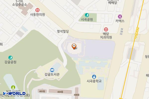감골시민홀 화장실 위치 지도 — 경기도 안산시 상록구 석호로 226