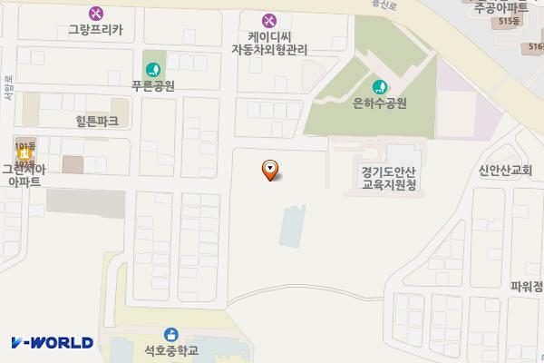 은하수운동장 화장실 위치 지도 — 경기도 안산시 상록구 석호공원로 82