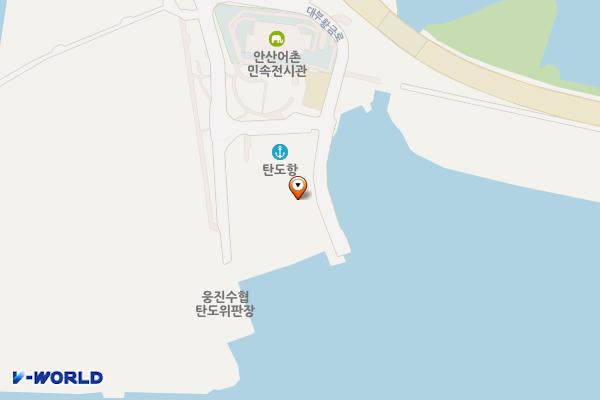탄도항 공중화장실 (경기도) 위치 지도 — 경기도 안산시 단원구 대부황금로 5-20