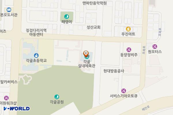 각골체육관 야외화장실 위치 지도 — 경기도 안산시 상록구 석호로 400