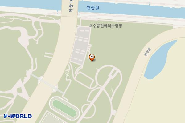 호수공원 포구광장 화장실 위치 지도 — 경기도 안산시 상록구 광덕대로 70