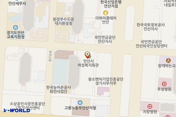 평생비전센터 화장실 위치 지도 — 경기도 안산시 단원구 고잔로 28