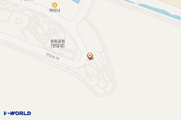 반달섬선착장 화장실 위치 지도 — 경기도 안산시 단원구 반달섬1로 70 (성곡동)