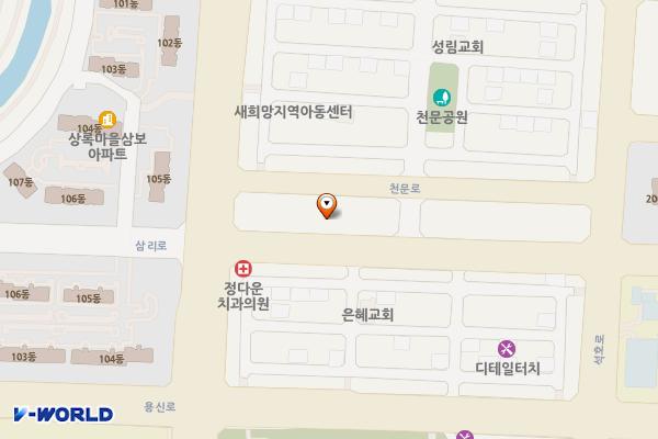 안산패션타운 A동 위치 지도 — 경기도 안산시 상록구 삼리로 45