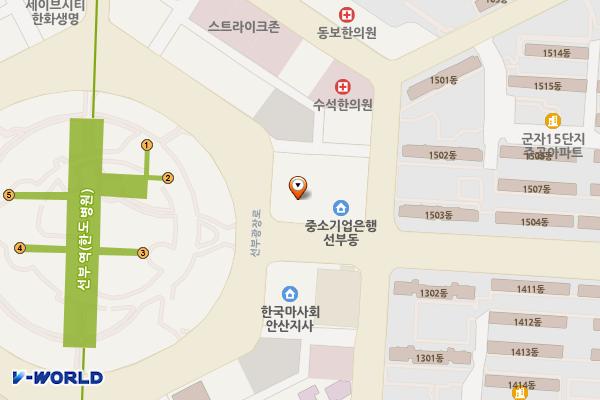 안산시근로자종합복지관 위치 지도 — 경기도 안산시 단원구 선부광장로 47