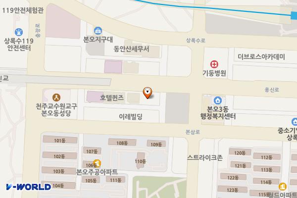웰플렉스빌딩 위치 지도 — 경기도 안산시 상록구 용신로 364