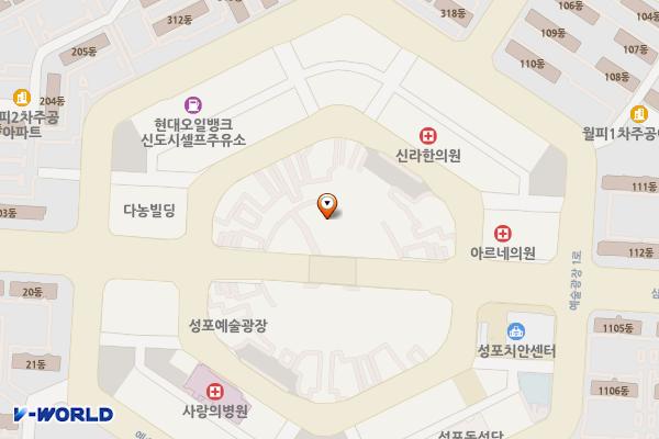 성포예술광장1 화장실 위치 지도 — 경기도 안산시 상록구 예술광장로 36
