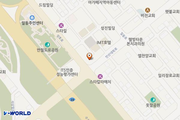 원영빌딩 위치 지도 — 경기도 안산시 상록구 성호로 30