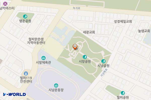 시낭공원 화장실 위치 지도 — 경기도 안산시 상록구 시낭북로 25