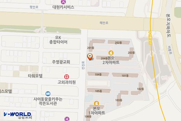 본오2차상가 위치 지도 — 경기도 안산시 상록구 선진로 112