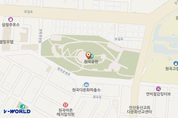 원곡공원 화장실2 위치 지도 — 경기도 안산시 단원구 화랑로 10