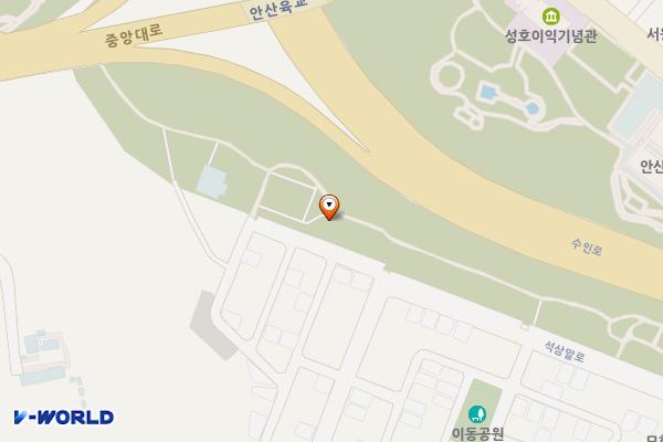 성호공원(3구역) 게이트볼장 옆 화장실 위치 지도 — 경기도 안산시 상록구 이동 618-2