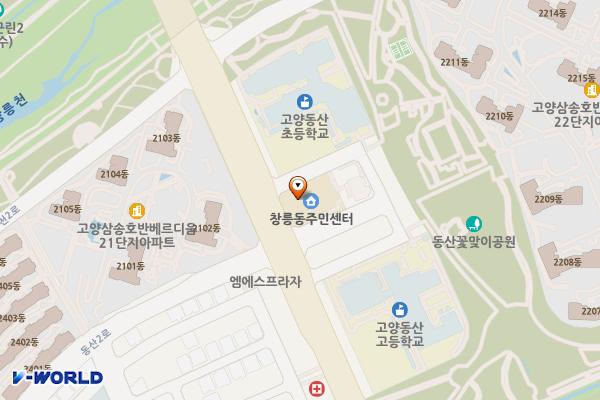 창릉동행정복지센터 위치 지도 — 경기도 고양시 덕양구 동세로 30, 창릉동 행정복지센터