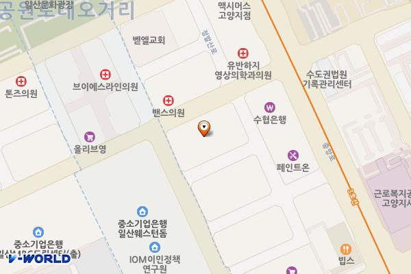 이스턴시티 위치 지도 — 경기도 고양시 일산동구 정발산로 38 (장항동, 장항동이스턴시티),