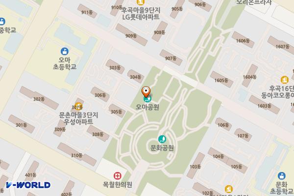 오거리어린이공원 위치 지도 — 경기도 고양시 일산서구 주엽로 220-4,