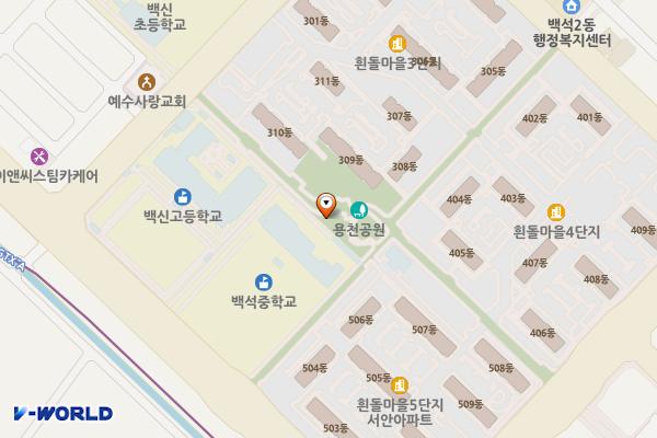 용천공원 화장실 위치 지도 — 경기도 고양시 일산동구 백석로 16-3,