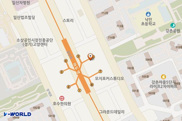 마두 위치 지도 — 경기도 고양시 일산동구 중앙로 1180  ,