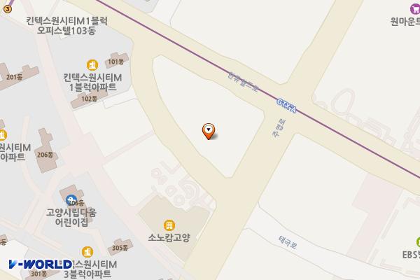 유보라더스마트 위치 지도 — 경기도 고양시 일산동구 태극로 11,