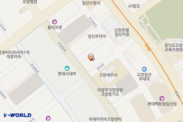 마이다스 오피스텔 위치 지도 — 경기도 고양시 일산동구 중앙로 1305-30 (장항동, 마이다스 오피스텔),