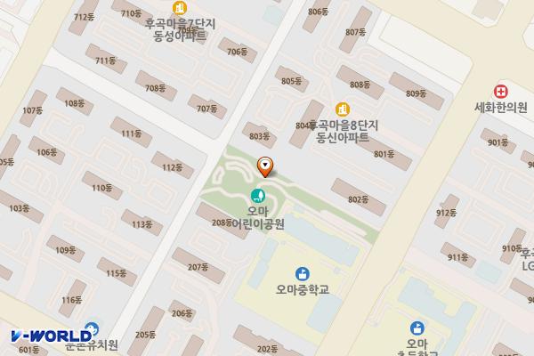 오마어린이공원 위치 지도 — 경기도 고양시 일산서구 주엽로 219,