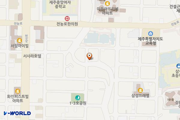 서광로21길 40, 홍랑길 35 위치 지도 — 제주특별자치도 제주시 서광로21길 40