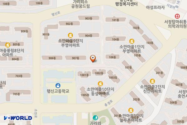 행신9호(행복 어린이공원) 위치 지도 — 경기도 고양시 덕양구 소만로 42,