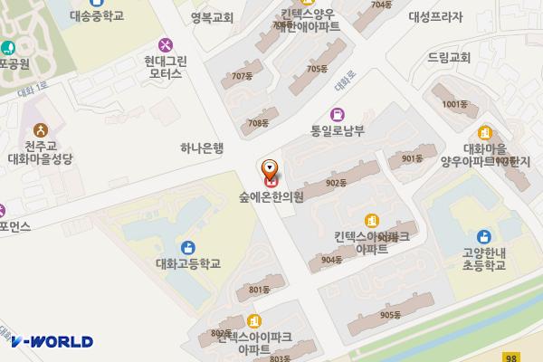 현대프라자 위치 지도 — 경기도 고양시 일산서구 송포로 26,