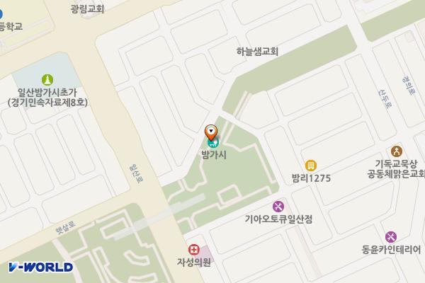 밤가시공원 화장실 위치 지도 — 경기도 고양시 일산동구 일산로380번길 20-2,