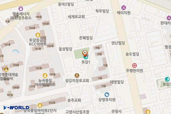 토당1호(토당1호 어린이공원) 위치 지도 — 경기도 고양시 덕양구 지도로115번길 19-8,