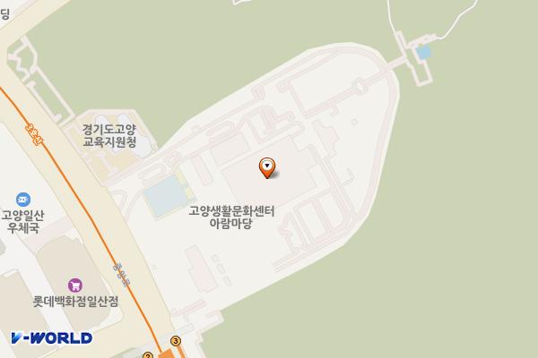아람누리도서관 위치 지도 — 경기도 고양시 일산동구 중앙로 1286,