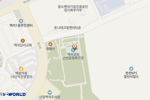 백석공원 화장실 위치 지도 — 경기도 고양시 일산동구 일산로 136,