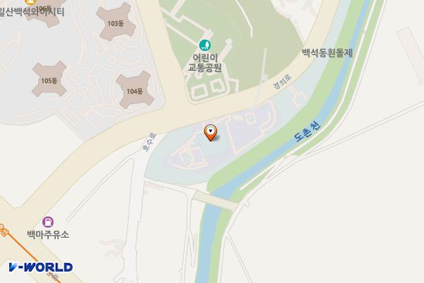 고양백석체육센터 화장실 위치 지도 — 경기도 고양시 일산동구 경의로 84,