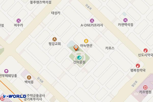 간이공원 화장실 위치 지도 — 경기도 고양시 일산동구 백석로72번길 31-14,