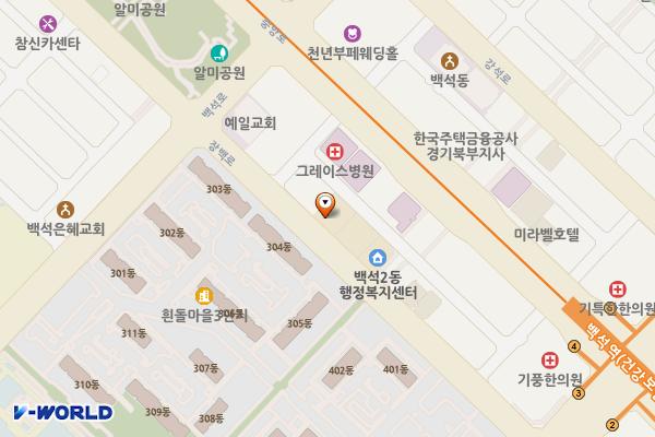 백석소방서 위치 지도 — 경기도 고양시 일산동구 장백로 78,