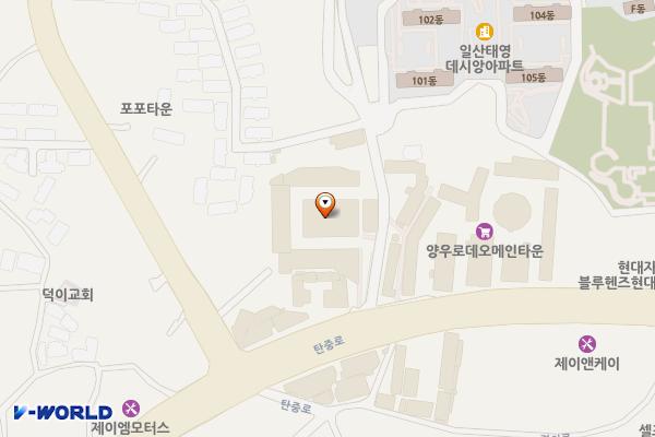 패션1번지 위치 지도 — 경기도 고양시 일산서구 탄중로101번길 13,