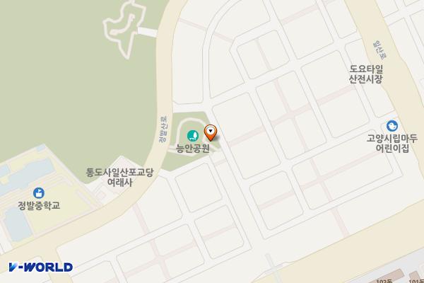 능안공원 화장실 위치 지도 — 경기도 고양시 일산동구 일산로 297번길 68-2,